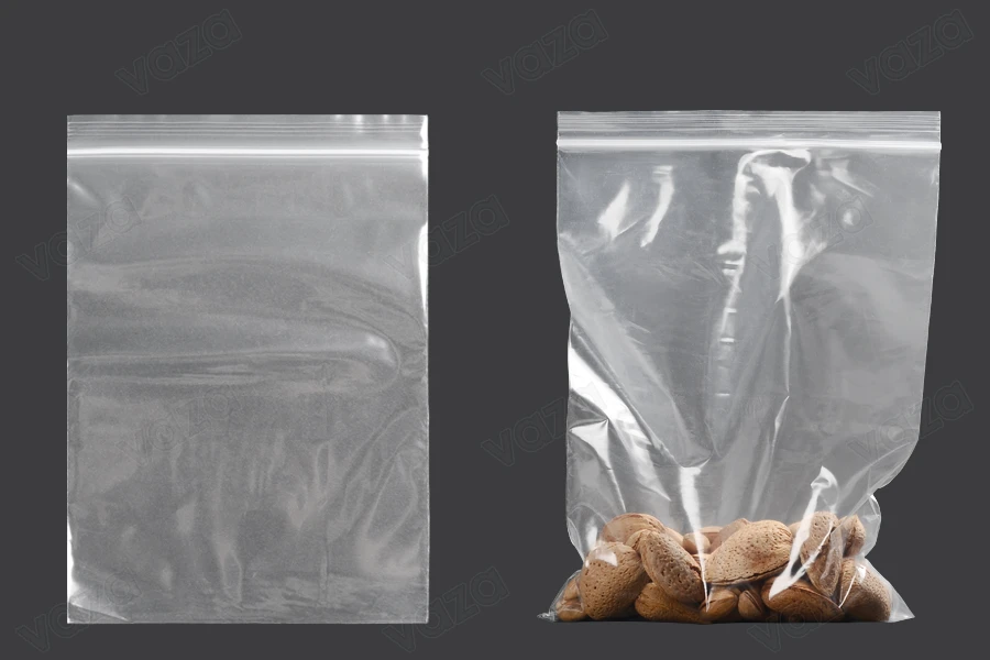 Transparent zip lock plastic bags in size 150x220 mm - 100 pcs Transparent zip lock plastic bags in size 150x220 mm - 100 pcs-image_group