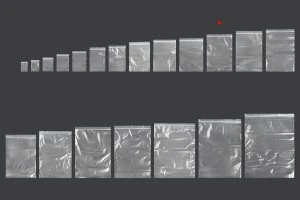 Transparent zip lock plastic bags in size 150x220 mm - 100 pcs-7