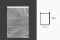 Σακουλάκια με κλείσιμο zip 160x230 mm διαφανή πλαστικά - 100 τμχ