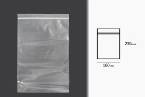 Σακουλάκια με κλείσιμο zip 160x230 mm διαφανή πλαστικά - 100 τμχ-2