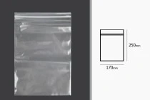 Σακουλάκια με κλείσιμο zip 170x250 mm διαφανή πλαστικά - 100 τμχ