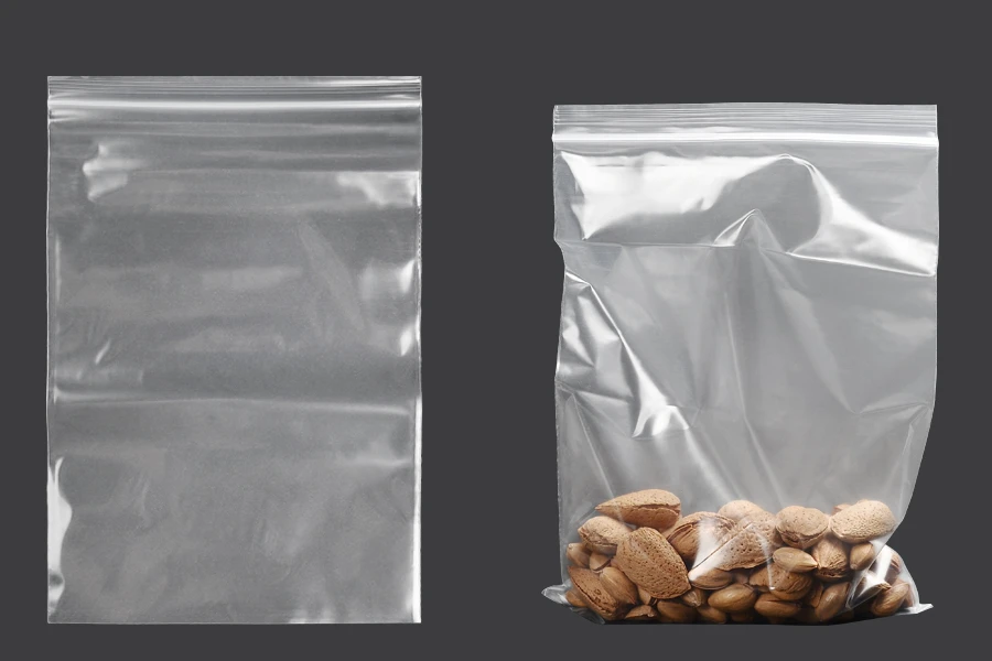 Σακουλάκια με κλείσιμο zip 170x250 mm διαφανή πλαστικά - 100 τμχ