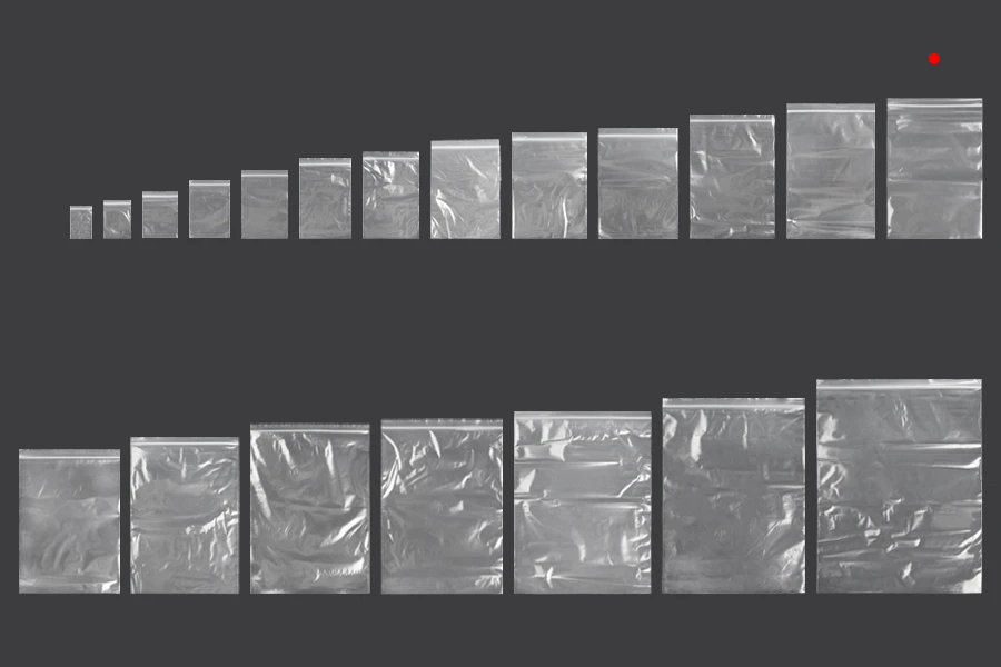 Σακουλάκια με κλείσιμο zip 170x250 mm διαφανή πλαστικά - 100 τμχ