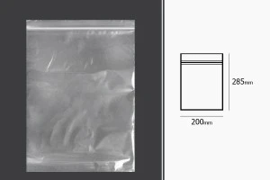 Σακουλάκια με κλείσιμο zip 200x285 mm διαφανή πλαστικά - 100 τμχ-2