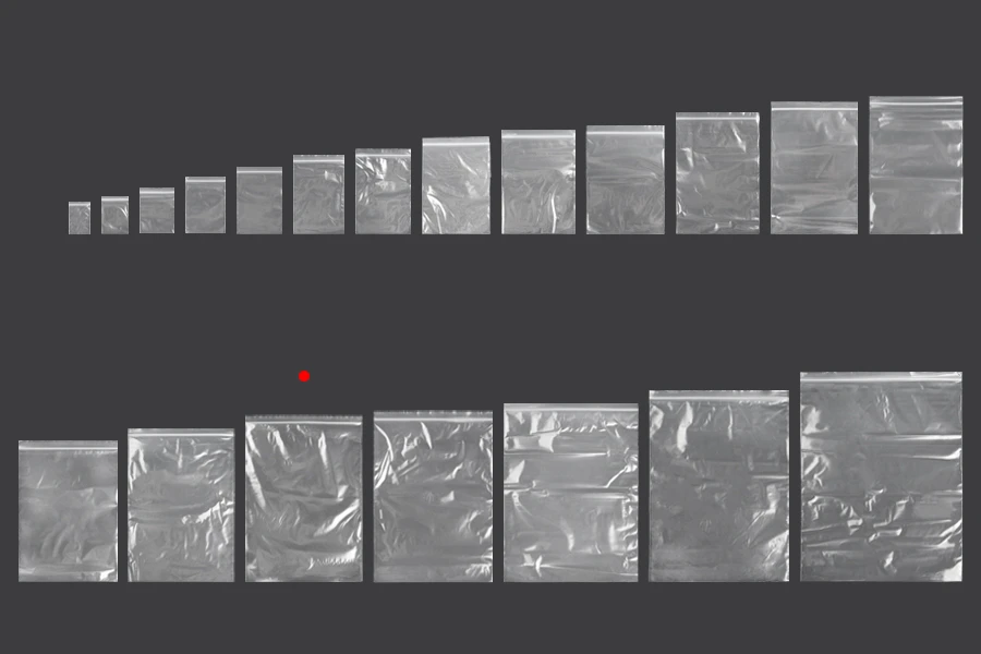 Sachets en plastique avec fermeture éclair 240 x 340 mm - 100 pcs Sachets en plastique avec fermeture éclair 240 x 340 mm - 100 pcs