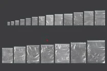 Bustine di plastica con chiusura a zip  250x355 mm trasparenti – 100 pz