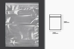 Σακουλάκια με κλείσιμο zip 280x380 mm διαφανή πλαστικά - 100 τμχ-2