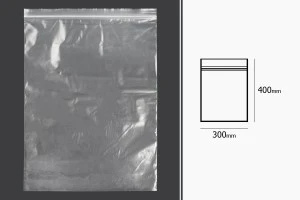 Σακουλάκια με κλείσιμο zip 300x400 mm διαφανή πλαστικά - 100 τμχ-2