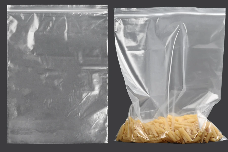 Σακουλάκια με κλείσιμο zip 300x400 mm διαφανή πλαστικά - 100 τμχ
