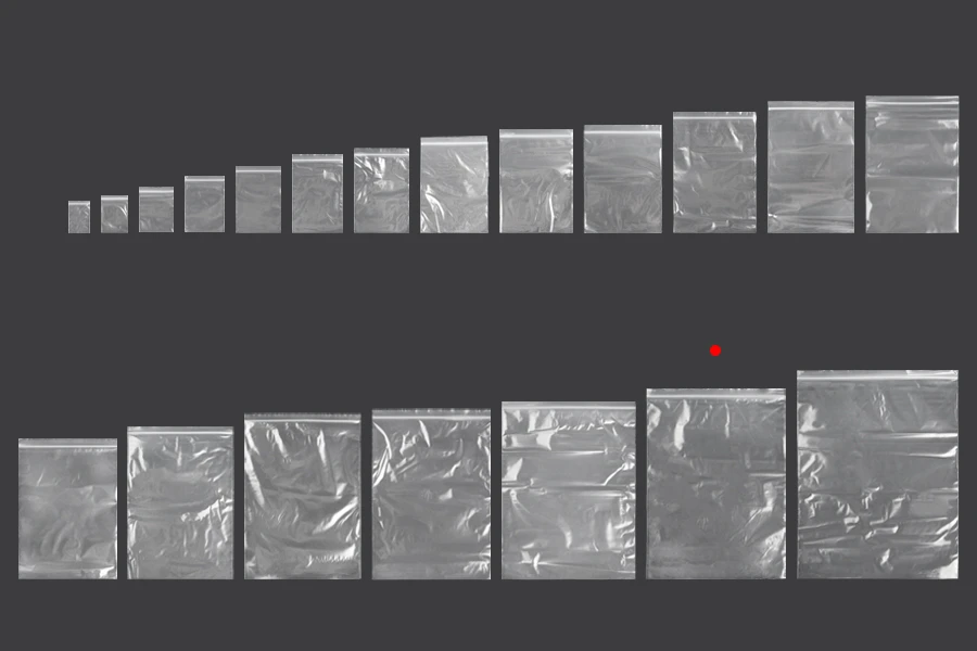 Σακουλάκια με κλείσιμο zip 300x400 mm διαφανή πλαστικά - 100 τμχ
