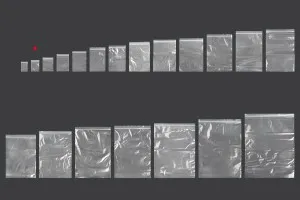 Transparent zip lock plastic bags in size 50x70 mm - 500 pcs-6