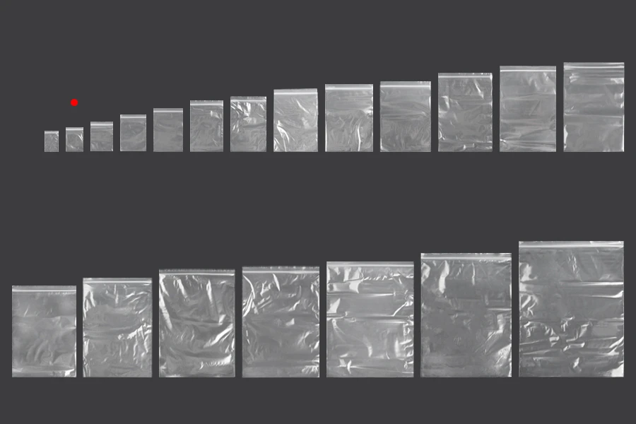 Σακουλάκια με κλείσιμο zip 50x70 mm διαφανή πλαστικά - 500 τμχ