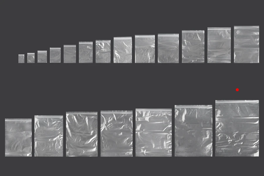 Σακουλάκια με κλείσιμο zip 350x450 mm διαφανή πλαστικά - 100 τμχ
