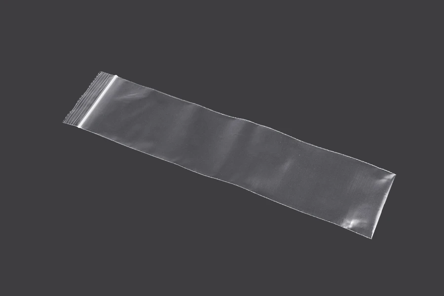 Sacks with zip closure 60x250 mm transparent plastic - 100 pcs