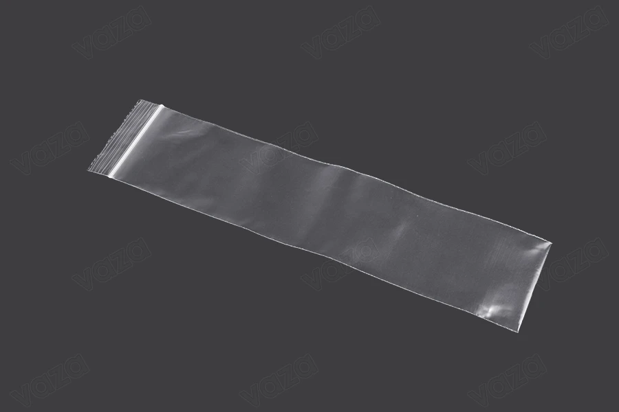 Σακουλάκια με κλείσιμο zip 60x250 mm διαφανή πλαστικά - 100 τμχ-εικόνα_σύνθεση