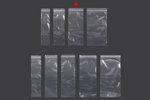 Σακουλάκια με κλείσιμο zip 100x250 mm διαφανή πλαστικά - 100 τμχ-7