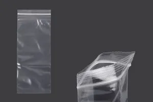 Σακουλάκια με κλείσιμο zip 100x250 mm διαφανή πλαστικά - 100 τμχ-1