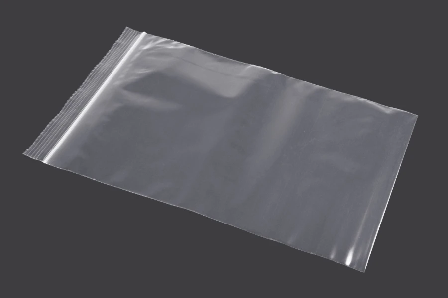 Taschen mit Reißverschluss 140x250 mm transparenter Kunststoff - 100 Stk