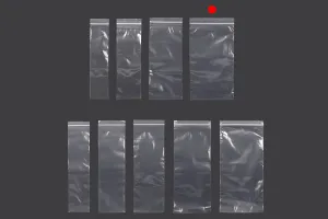 Bags with zip closure 140x250 mm transparent plastic - 100 pcs-6