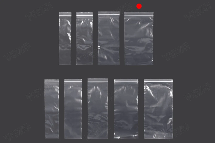 Σακουλάκια με κλείσιμο zip 140x250 mm διαφανή πλαστικά - 100 τμχ-εικόνα_σύνθεση