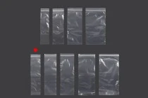 Bustine di plastica con chiusura a zip  70x300 mm trasparenti – 100 pz