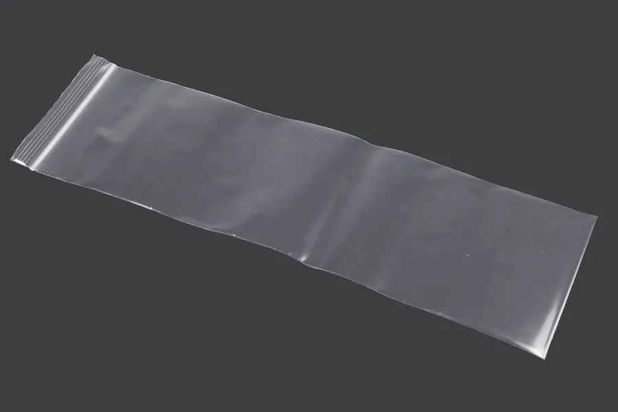 Bustine di plastica con chiusura a zip  90x330 mm trasparenti – 100 pz