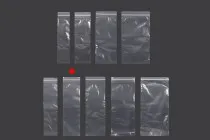 Bustine di plastica con chiusura a zip  90x330 mm trasparenti – 100 pz