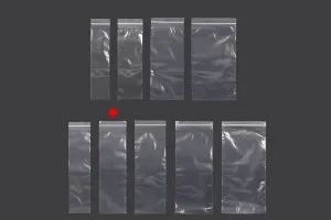 Σακουλάκια με κλείσιμο zip 90x300 mm διαφανή πλαστικά - 100 τμχ-6