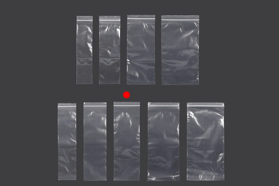 Bustine di plastica con chiusura a zip  100x300 mm trasparenti – 100 pz