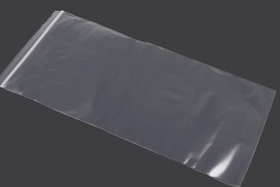 Bustine di plastica con chiusura a zip  140x300 mm trasparenti – 100 pz