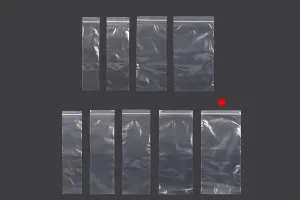 Σακουλάκια με κλείσιμο zip 140x300 mm διαφανή πλαστικά - 100 τμχ-6