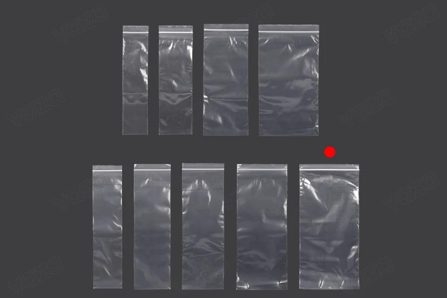 Σακουλάκια με κλείσιμο zip 140x300 mm διαφανή πλαστικά - 100 τμχ-εικόνα_σύνθεση