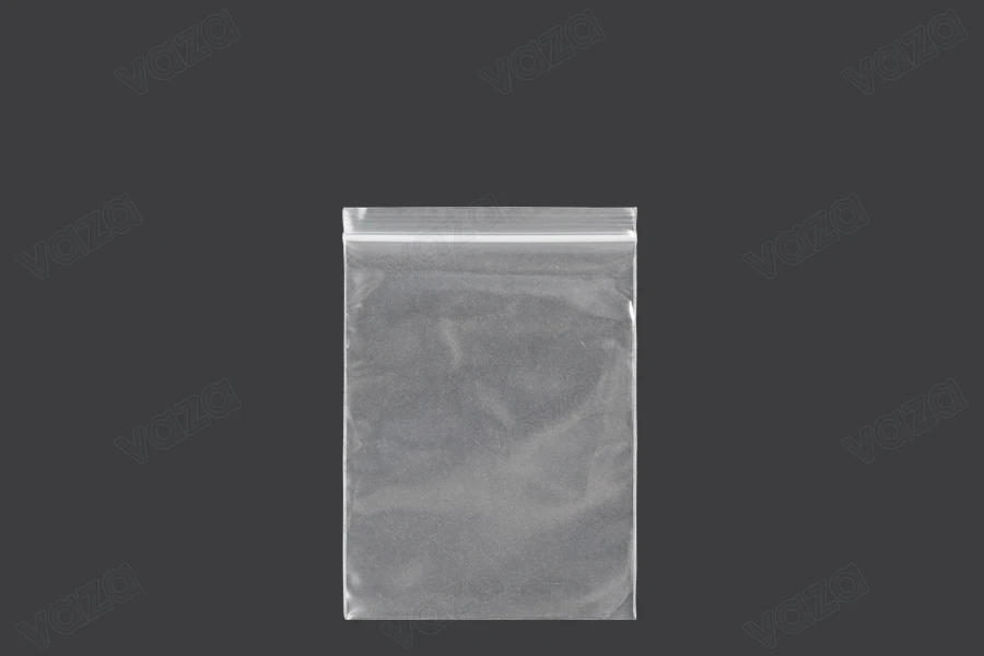 Σακουλάκια με κλείσιμο zip 70x100 mm διαφανή πλαστικά - 500 τμχ-εικόνα_προϊοντική