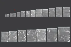Transparent zip lock plastic bags in size 70x100 mm - 500 pcs-6