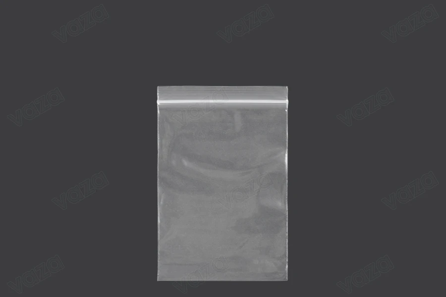 Σακουλάκια με κλείσιμο zip 80x120 mm διαφανή πλαστικά - 500 τμχ-εικόνα_προϊοντική
