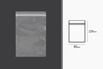 Σακουλάκια με κλείσιμο zip 80x120 mm διαφανή πλαστικά - 500 τμχ Σακουλάκια με κλείσιμο zip 80x120 mm διαφανή πλαστικά - 500 τμχ