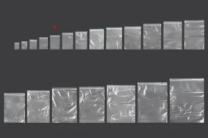 Transparent zip lock plastic bags in size 80x120 mm - 500 pcs-6