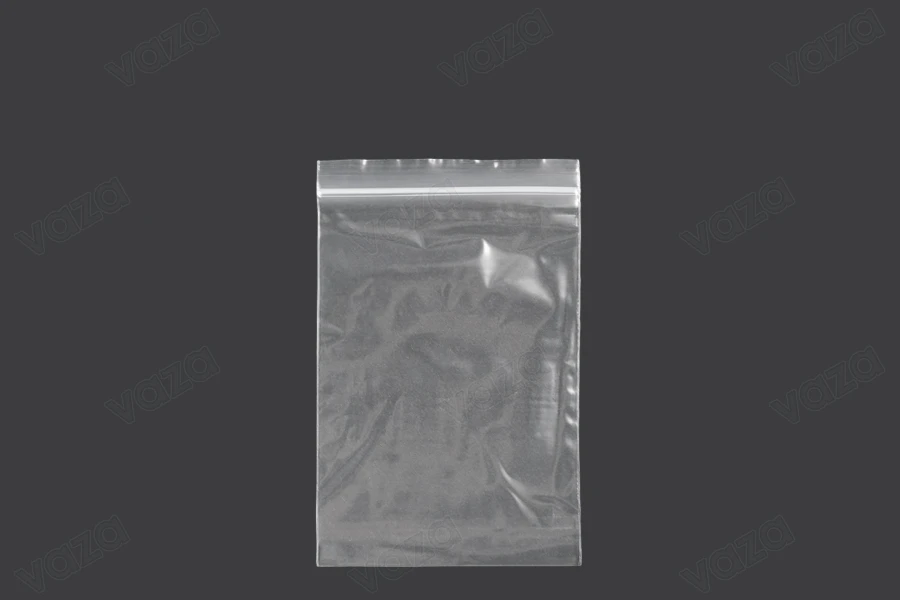 Qese me mbyllje zip 90x130 mm plastike transparente - 100 copë   -imazh_produkt