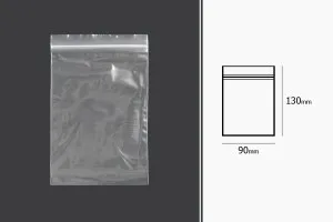 Transparent zip lock plastic bags in size 90x130  mm - 500 pcs-2