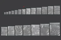 Σακουλάκια με κλείσιμο zip 100x150 mm διαφανή πλαστικά - 100 τμχ