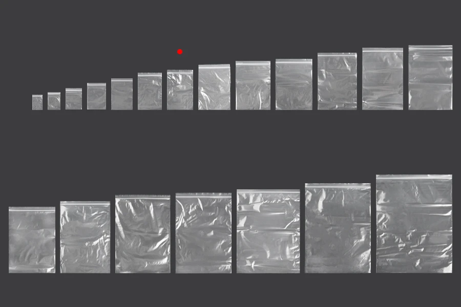 Σακουλάκια με κλείσιμο zip 100x150 mm διαφανή πλαστικά - 100 τμχ