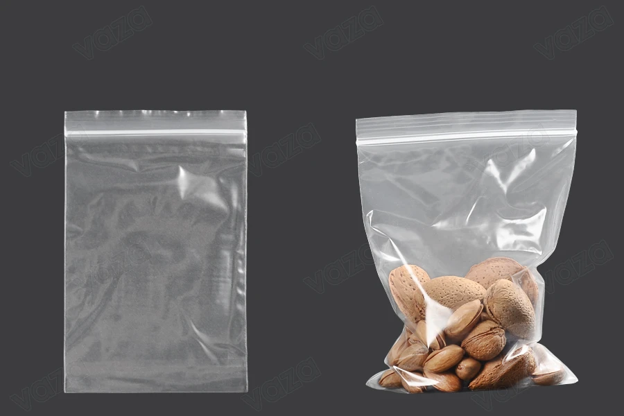 Σακουλάκια με κλείσιμο zip 100x150 mm διαφανή πλαστικά - 100 τμχ-εικόνα_σύνθεση