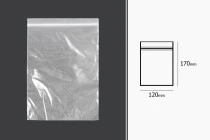 Σακουλάκια με κλείσιμο zip 120x170 mm διαφανή πλαστικά - 100 τμχ
