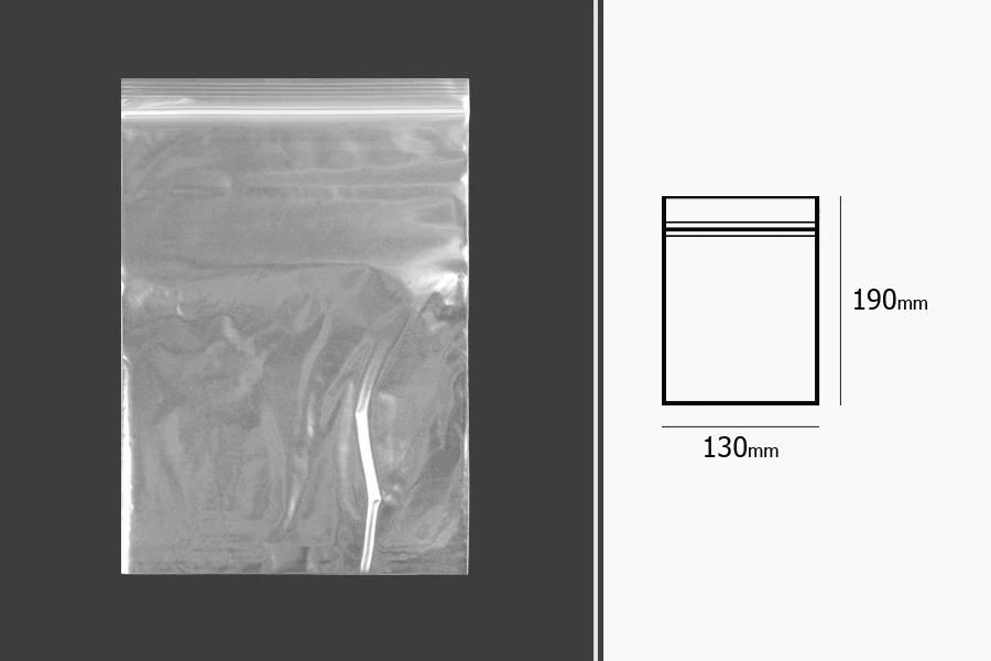 Σακουλάκια με κλείσιμο zip 130x190 mm διαφανή πλαστικά - 100 τμχ Σακουλάκια με κλείσιμο zip 130x190 mm διαφανή πλαστικά - 100 τμχ