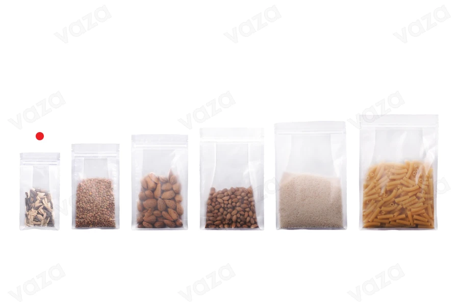 Σακουλάκια τύπου Doy Pack διάφανα με κλείσιμο "zip" και δυνατότητα σφράγισης με θερμοκόλληση 100x55x200 mm - 50 τμχ Σακουλάκια τύπου Doy Pack διάφανα με κλείσιμο "zip" και δυνατότητα σφράγισης με θερμοκόλληση 100x55x200 mm - 50 τμχ-εικόνα_σύνθεση
