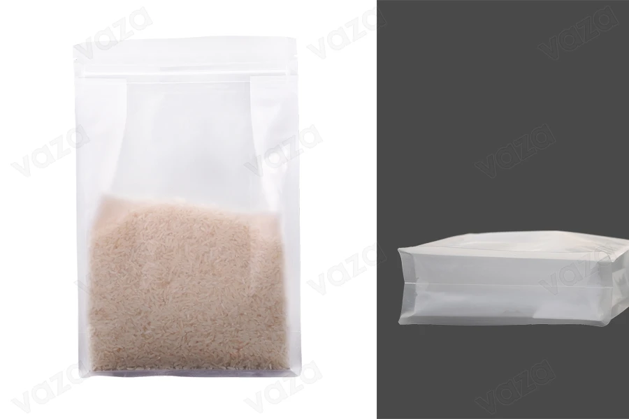 Σακουλάκια τύπου Doy Pack διάφανα με κλείσιμο "zip" και δυνατότητα σφράγισης με θερμοκόλληση 180x80x280 mm - 50 τμχ Σακουλάκια τύπου Doy Pack διάφανα με κλείσιμο "zip" και δυνατότητα σφράγισης με θερμοκόλληση 180x80x280 mm - 50 τμχ-εικόνα_προϊοντική