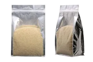 Σακουλάκια αλουμινίου τύπου Doy Pack, διάφανα με κλείσιμο "zip" και δυνατότητα σφράγισης με θερμοκόλληση 180x80x280 mm - 50 τμχ-1