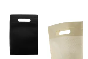 Τσάντες οικολογικές, non woven ανακυκλώσιμες με χειρολαβή 180x260 mm - 50 τμχ-1