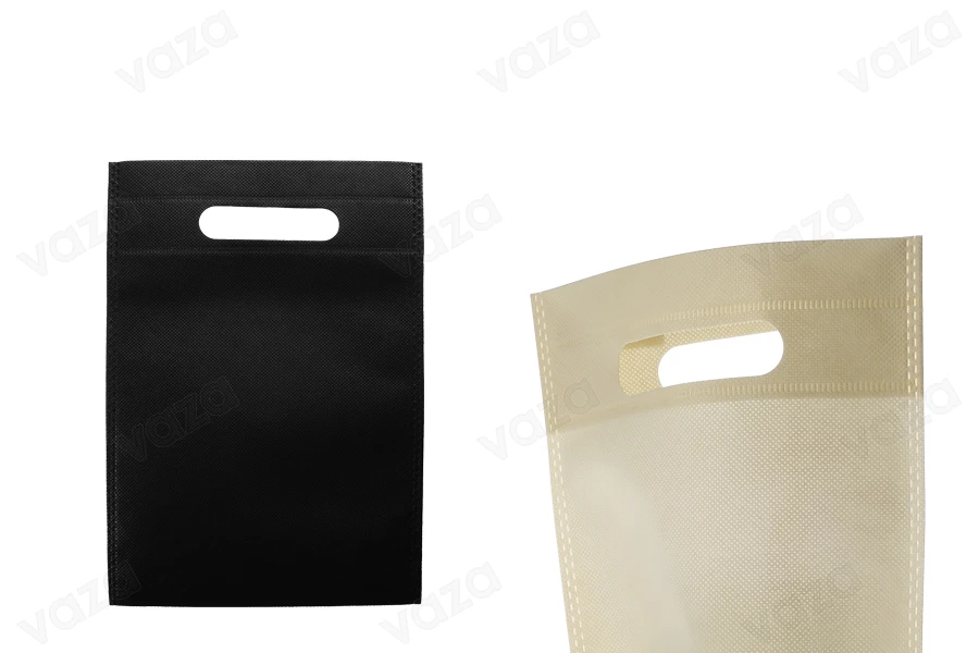 Τσάντες οικολογικές, non woven ανακυκλώσιμες με χειρολαβή 180x260 mm - 50 τμχ-εικόνα_προϊοντική
