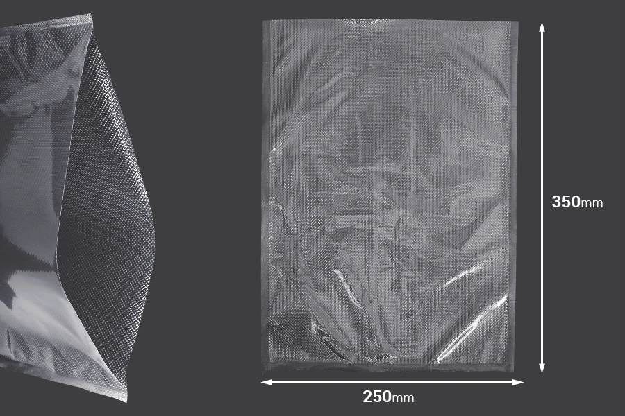 Σακούλες vacuum (κενού αέρος) 250x350 mm για συντήρηση - συσκευασία τροφίμων και άλλων προϊόντων - 100 τμχ